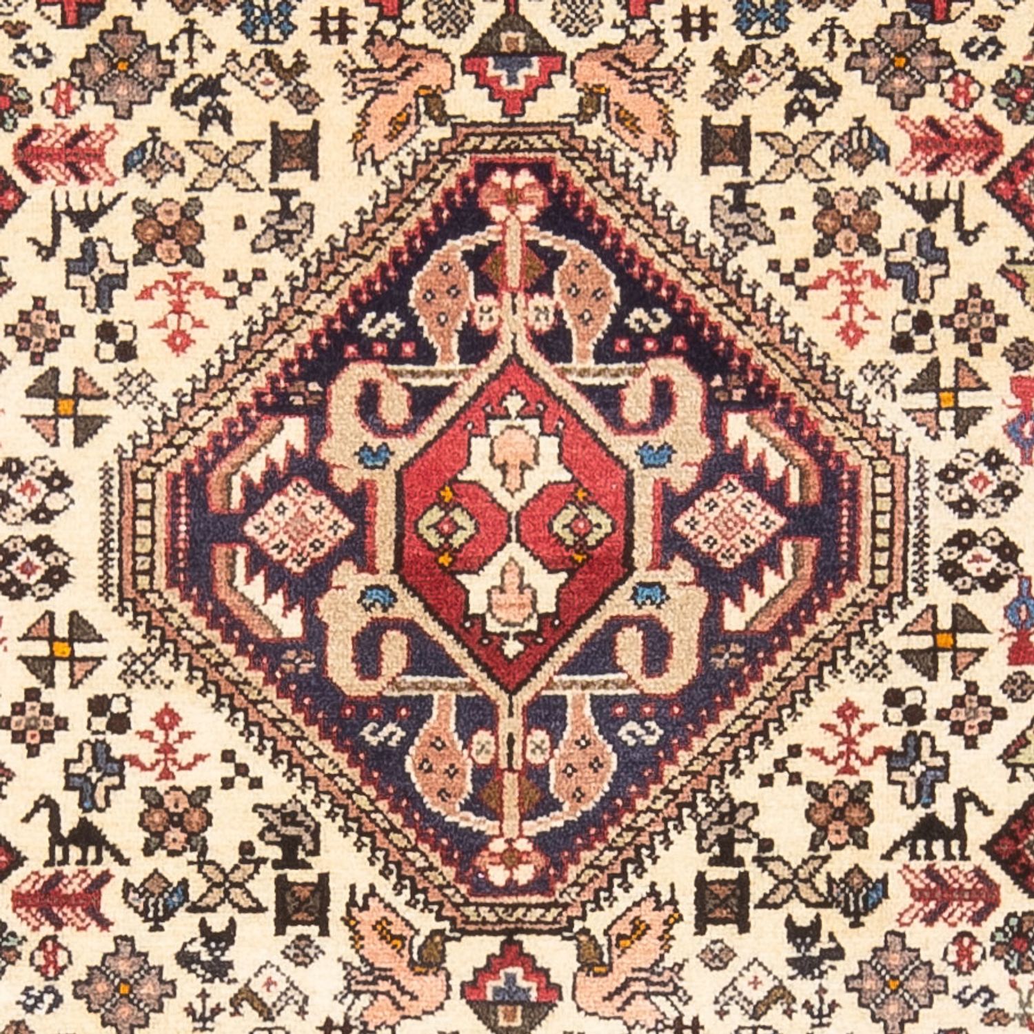 Tapis persan - Nomadic - 155 x 97 cm - crème