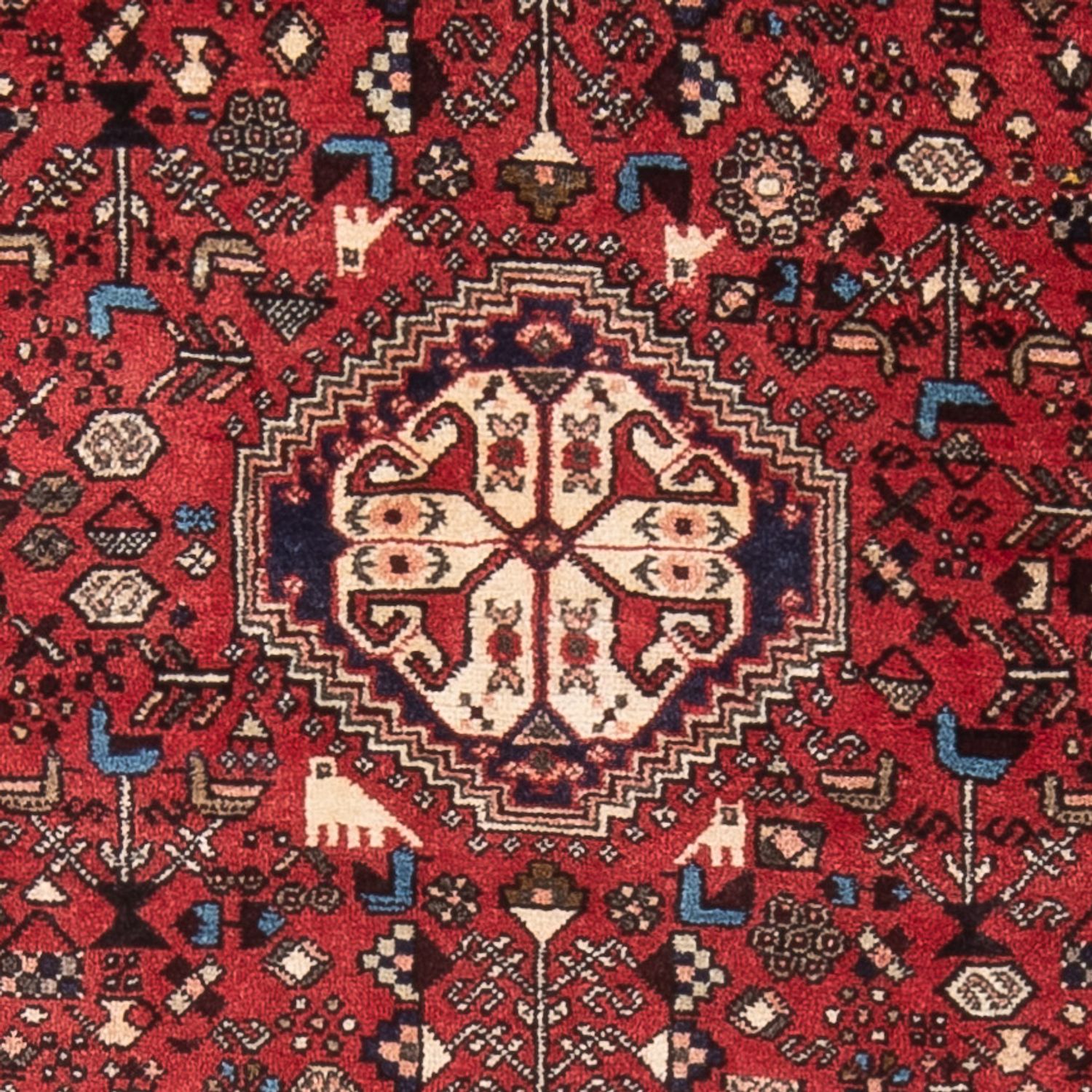 Alfombra persa - Nómada - 140 x 103 cm - rojo