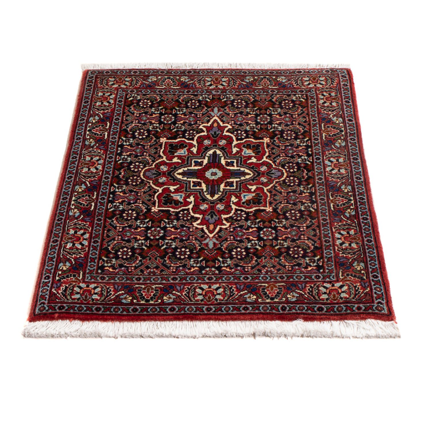 Tapis persan - Bidjar - 70 x 50 cm - bleu foncé