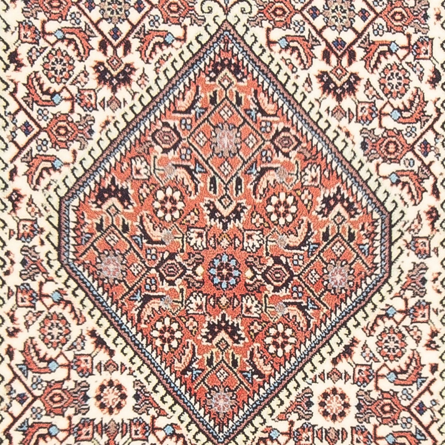 Alfombra persa - Bidjar - 161 x 85 cm - crema