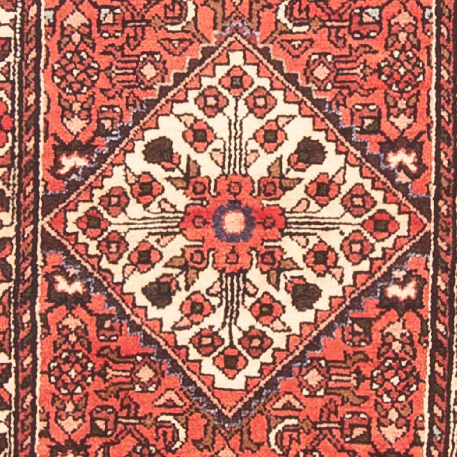 Tapis de couloir Tapis persan - Nomadic - 392 x 80 cm - rouge