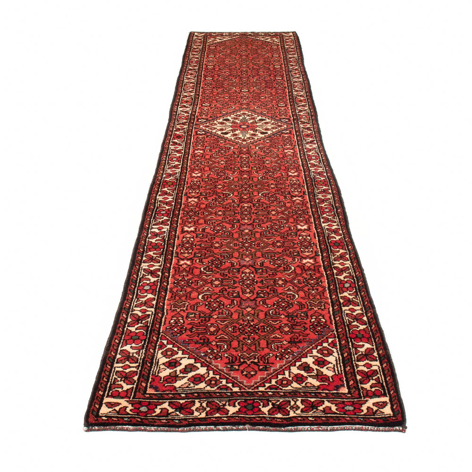 Loper Perzisch Tapijt - Nomadisch - 392 x 80 cm - rood