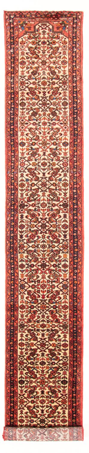 Alfombra de pasillo Alfombra Kelim - Oriental - 408 x 70 cm - beige