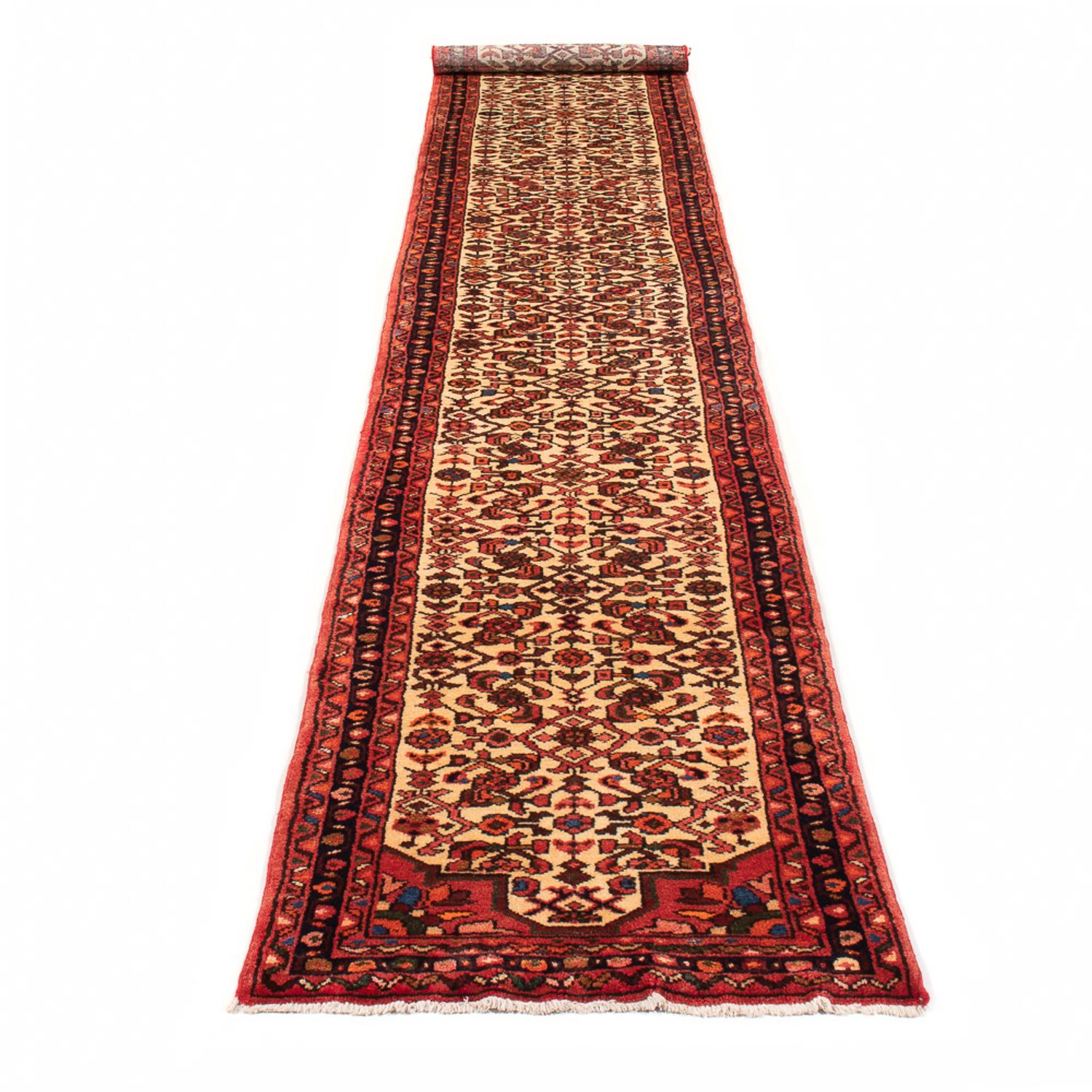 Tapis de couloir Tapis Kelim - Oriental - 408 x 70 cm - beige