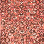 Tapis de couloir Tapis persan - Nomadic - 377 x 83 cm - rouge