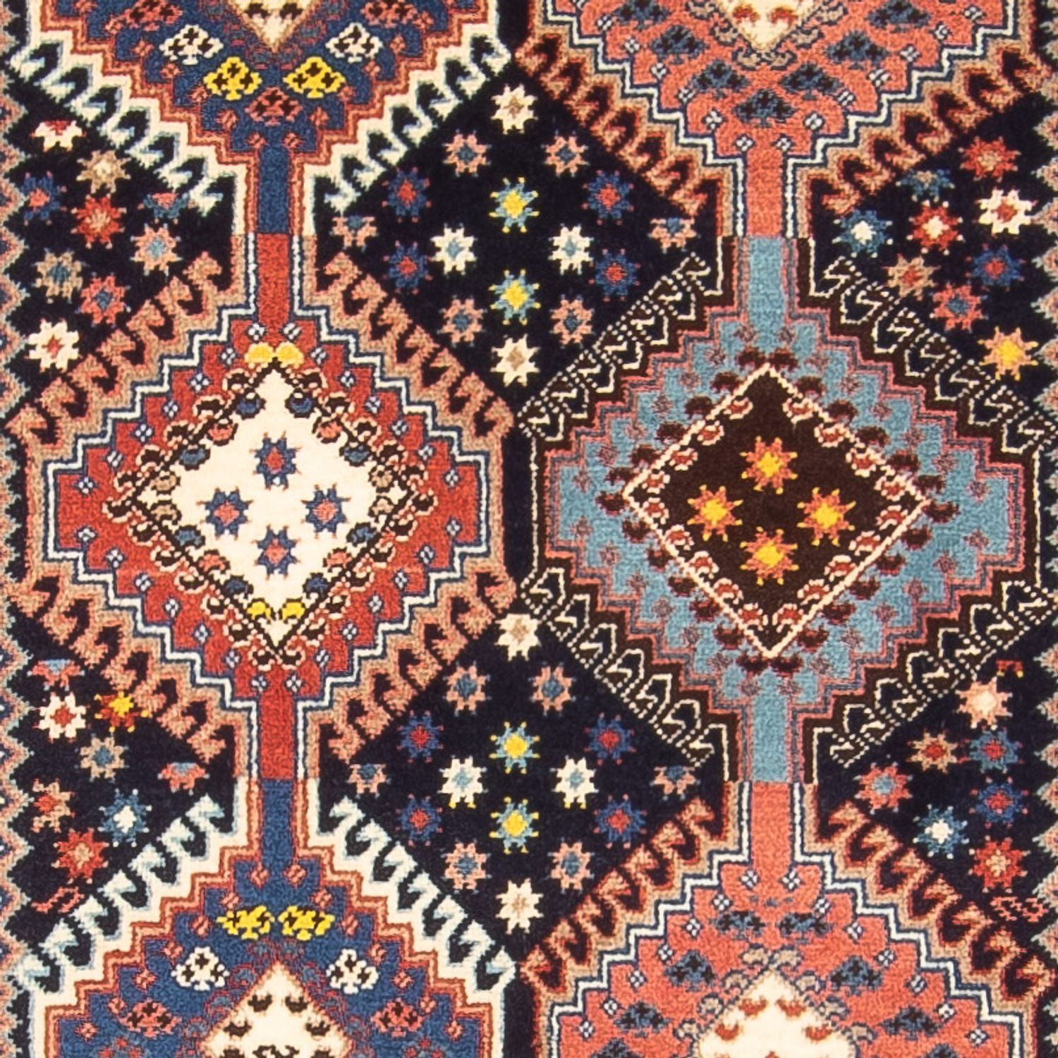 Alfombra de pasillo Alfombra persa - Nómada - 382 x 82 cm - azul oscuro