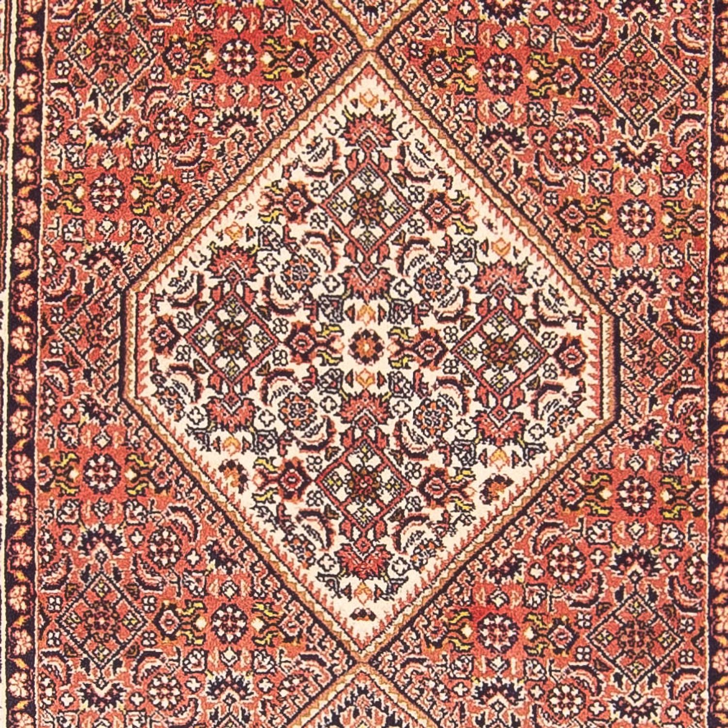 Loper Perzisch tapijt - Bijar - 420 x 84 cm - rood