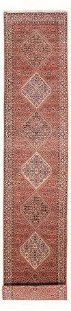 Tapis de couloir Tapis persan - Bidjar - 420 x 84 cm - rouge