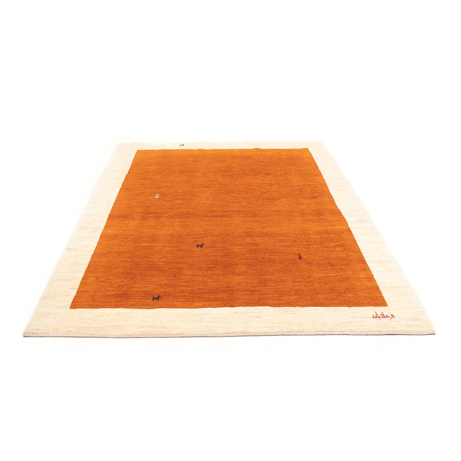 Tapis Gabbeh - Persan - 230 x 174 cm - orange