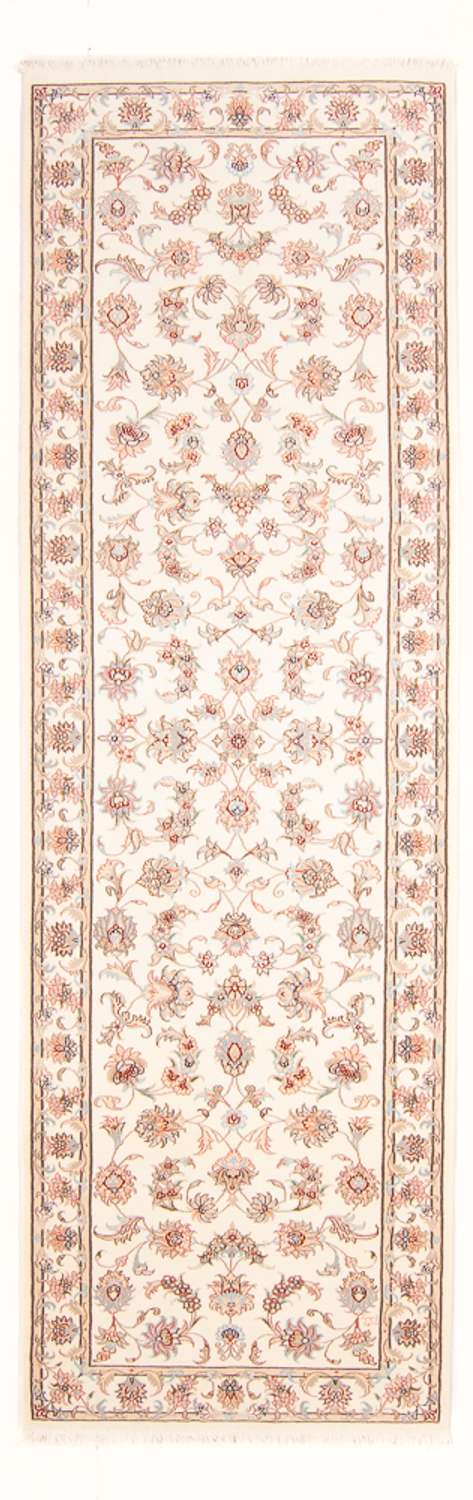 Tapis de couloir Tapis persan - Tabriz - Royal - 294 x 89 cm - crème