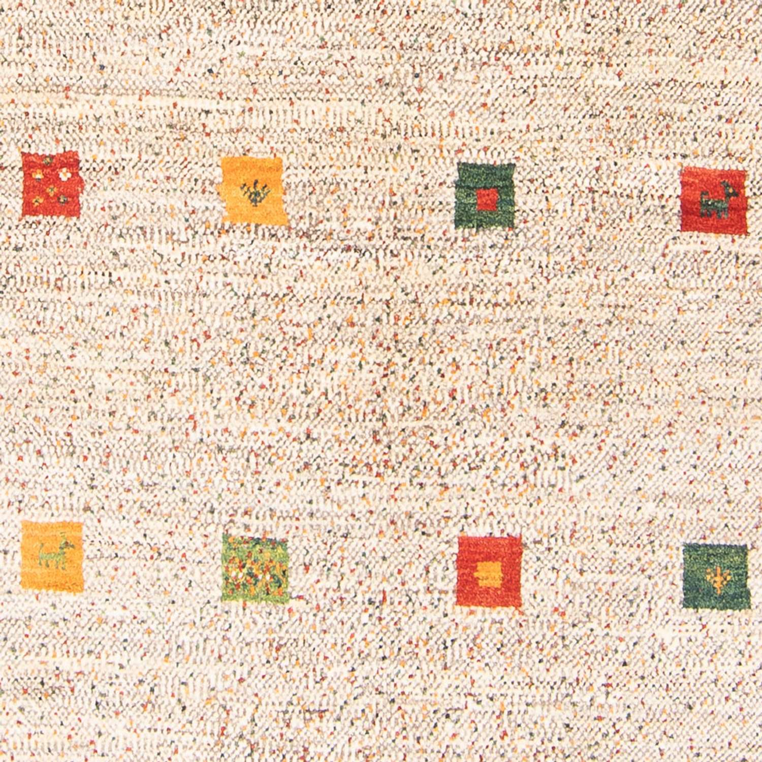 Gabbeh-teppe - persisk - 202 x 157 cm - natur