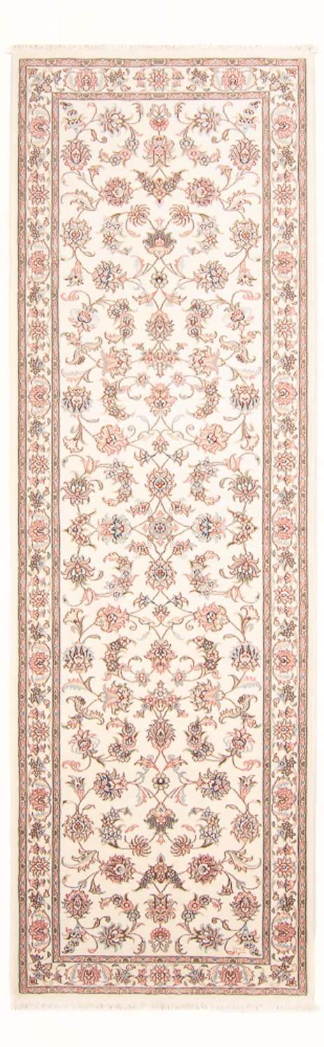 Tapis de couloir Tapis persan - Tabriz - Royal - 298 x 91 cm - crème