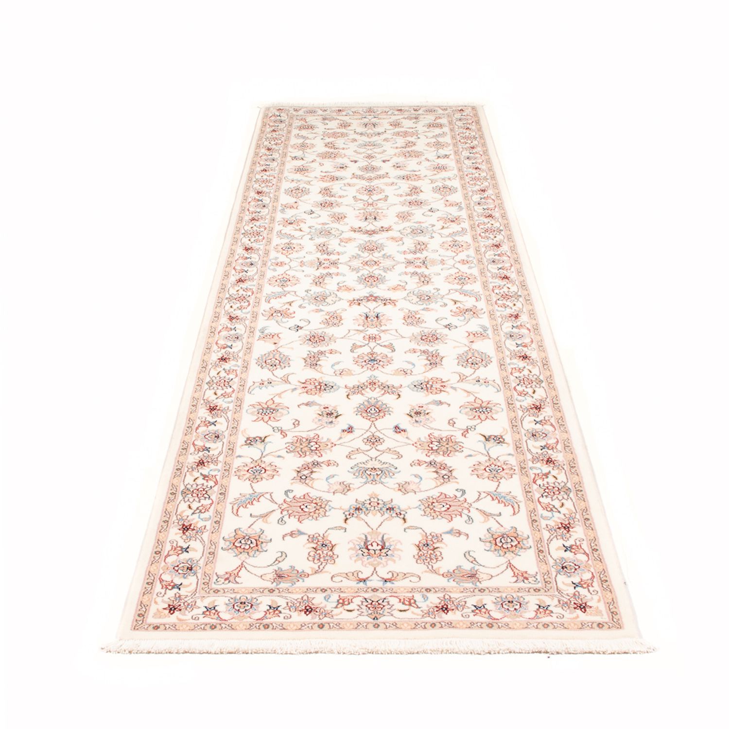 Loper Perzisch tapijt - Tabriz - Royal - 292 x 82 cm - crème