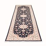 Tapis de couloir Tapis persan - Tabriz - Royal - 297 x 80 cm - bleu foncé