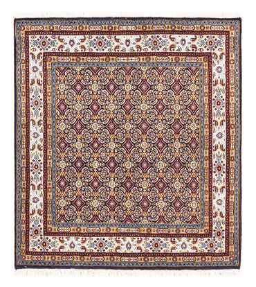 Tapis de couloir Tapis persan - Classique - 100 x 100 cm - bleu foncé