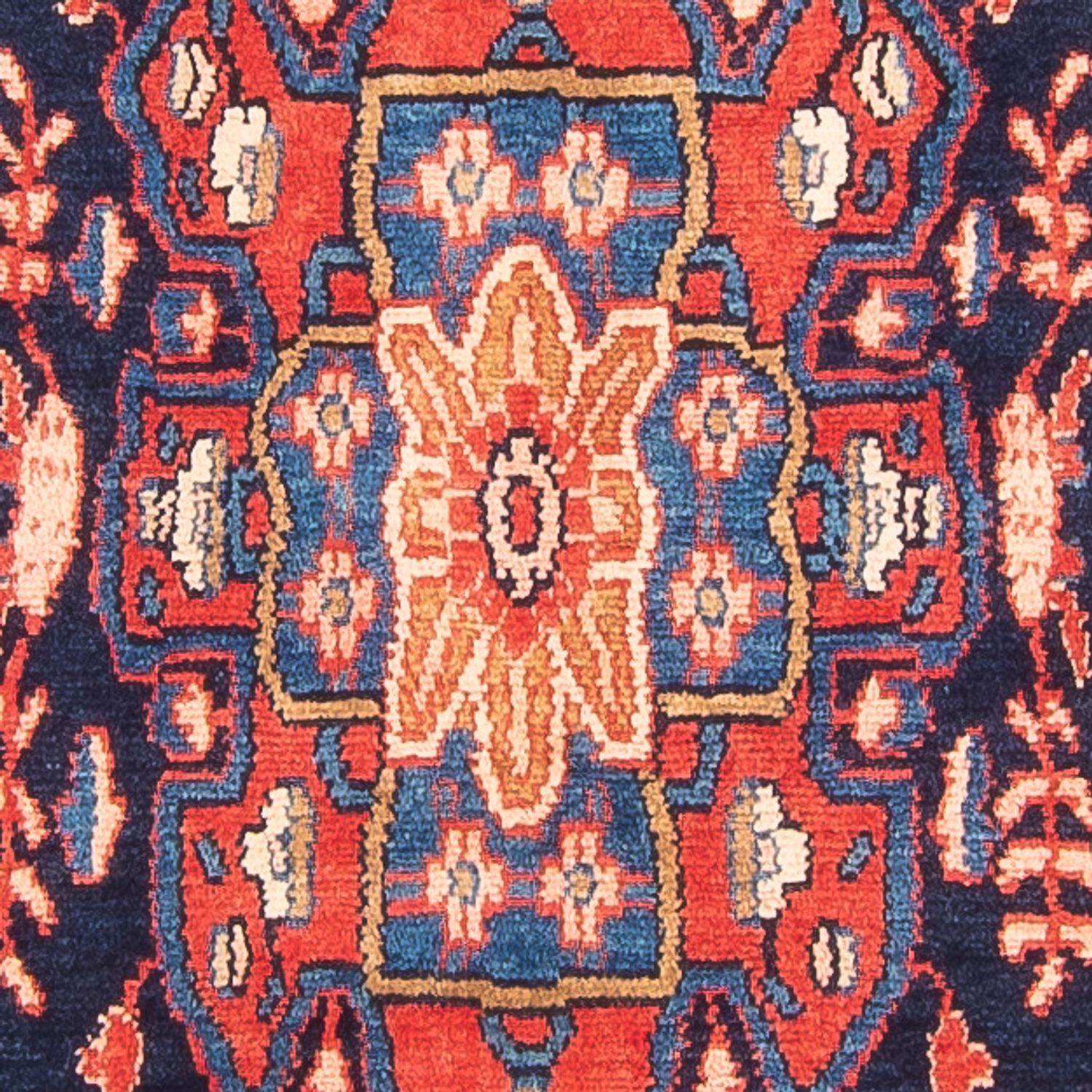 Alfombra de pasillo Alfombra persa - Nómada - 313 x 111 cm - azul oscuro