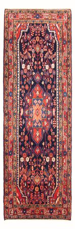 Loper Perzisch Tapijt - Nomadisch - 313 x 111 cm - donkerblauw