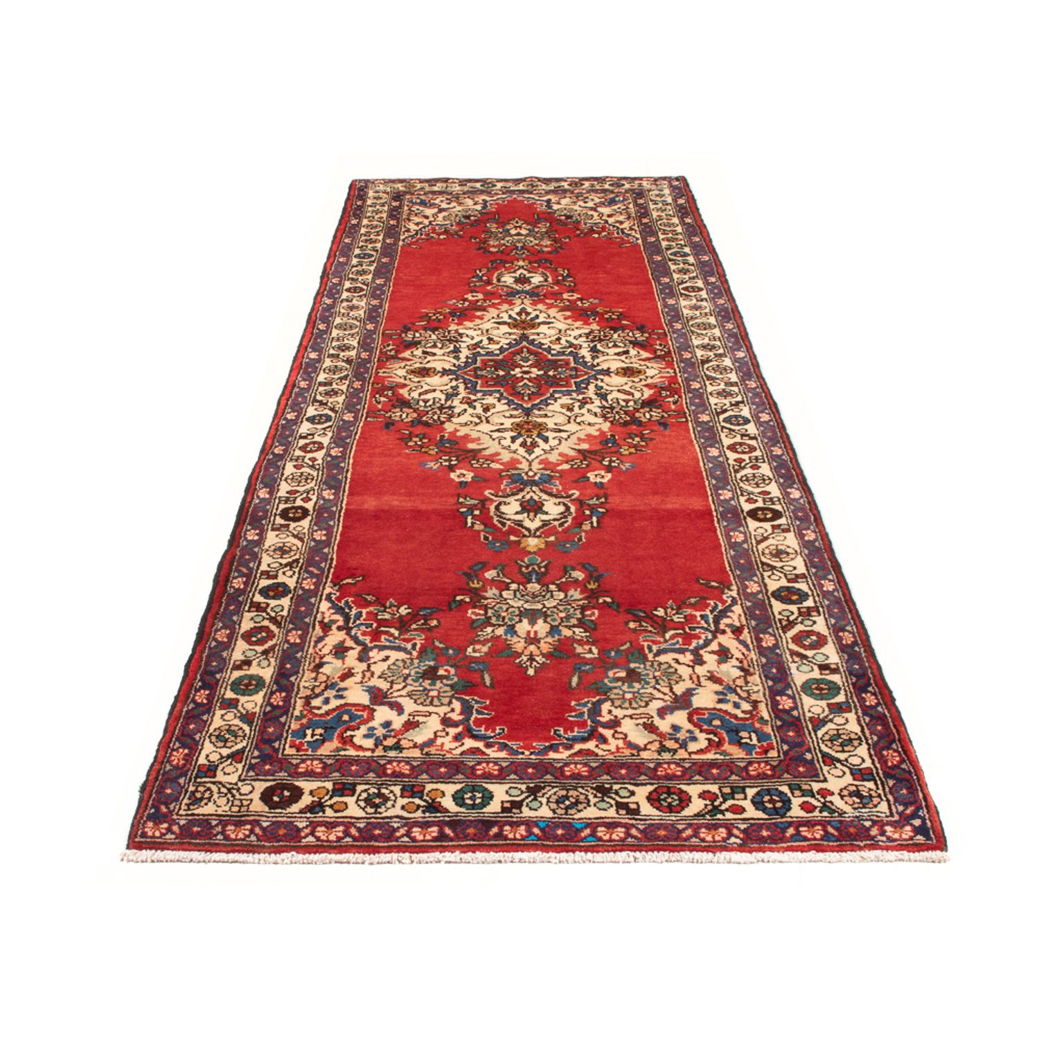 Tapis de couloir Tapis persan - Nomadic - 316 x 108 cm - rouge