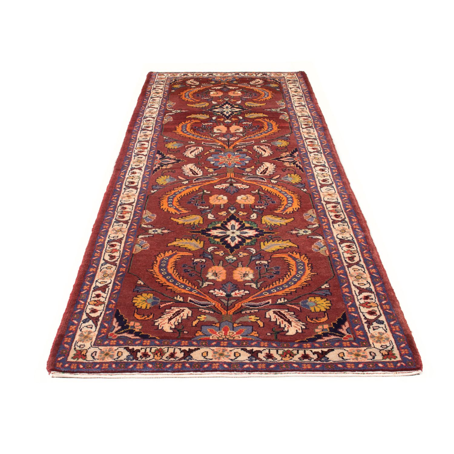 Tapis de couloir Tapis persan - Nomadic - 274 x 105 cm - rouge