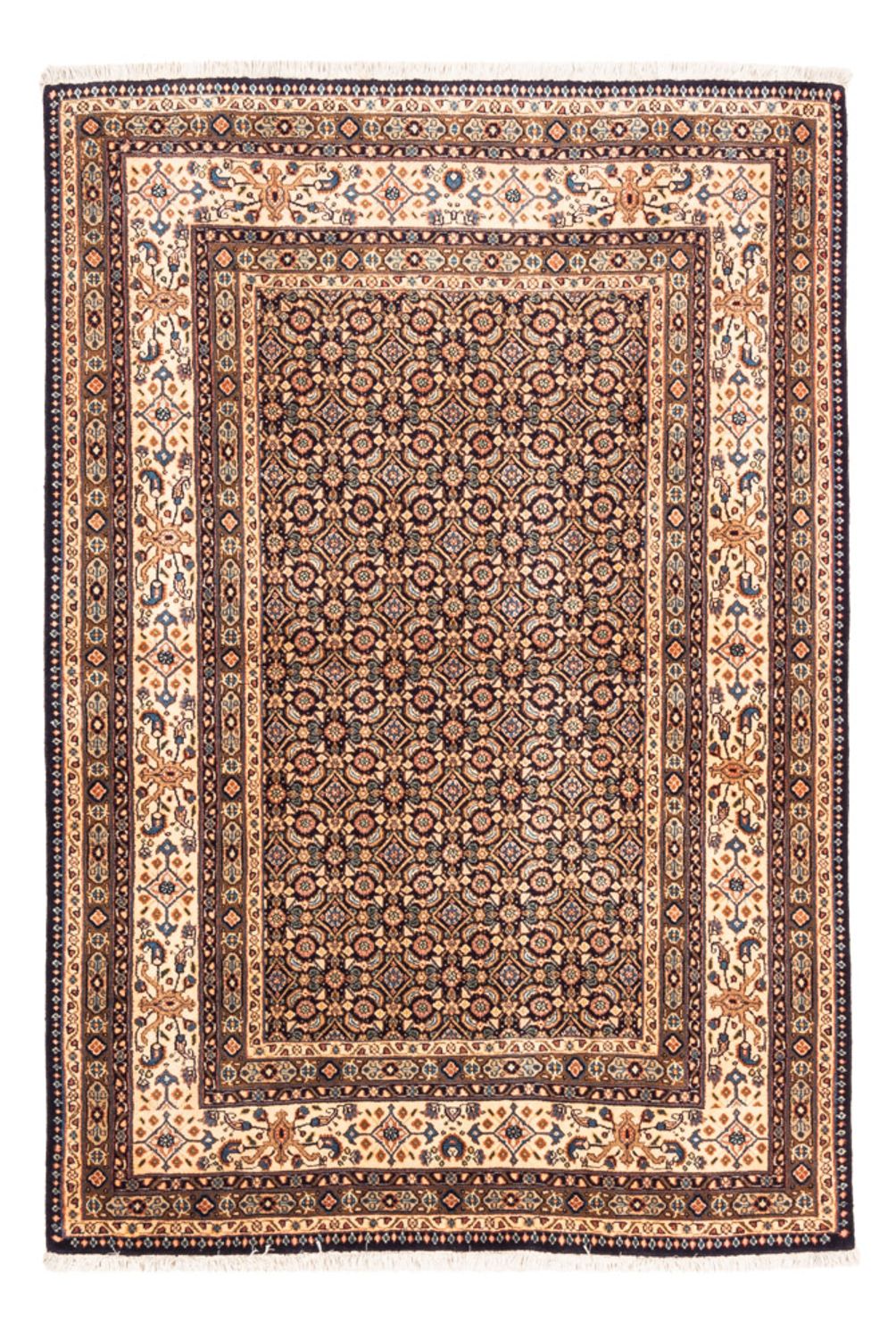 Tapis persan - Classique - 145 x 103 cm - bleu foncé