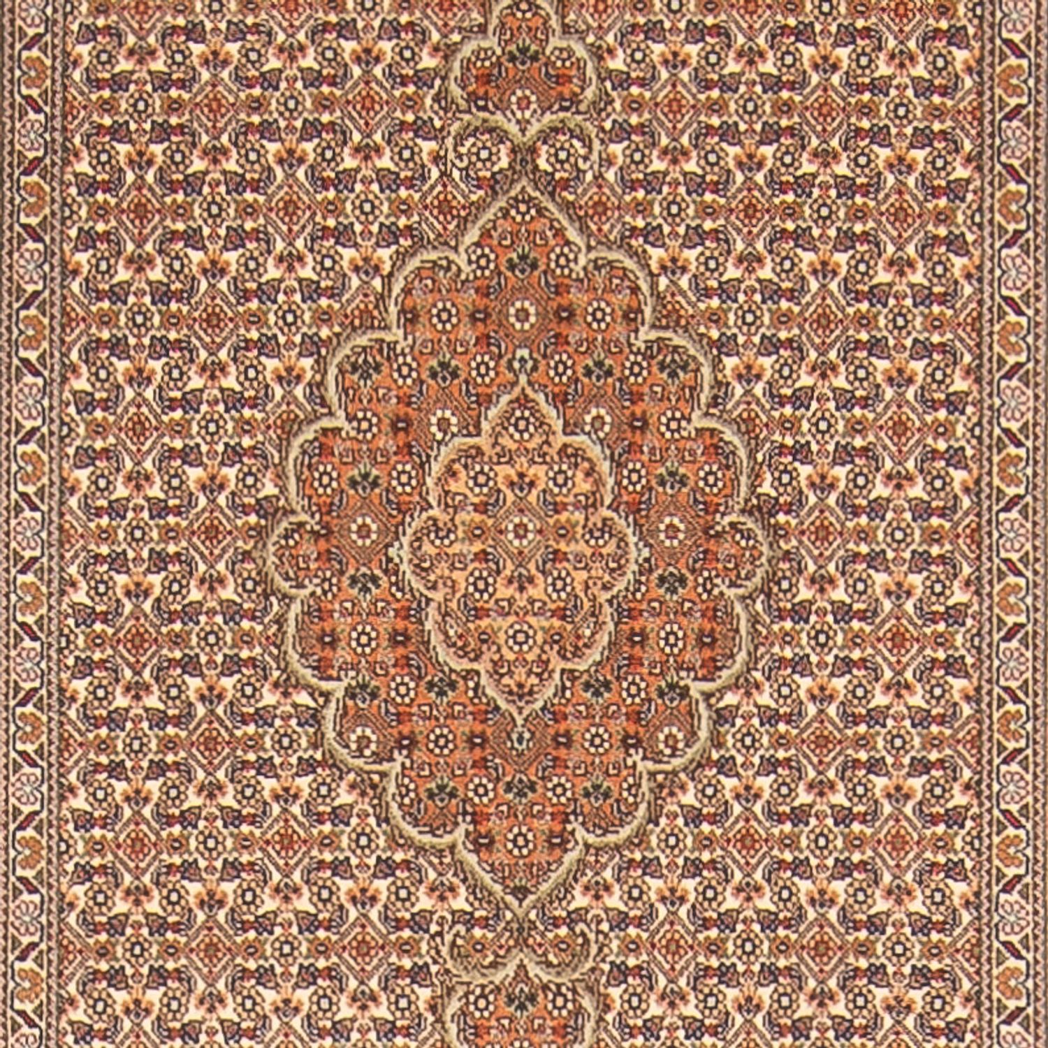 Biegacz Dywan perski - Tabriz - Królewski - 403 x 82 cm - beżowy