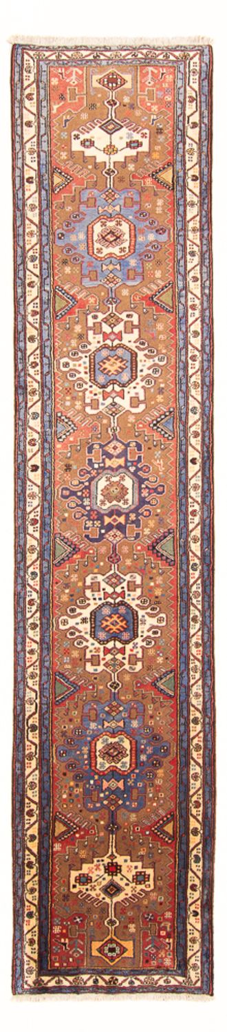 Tapis de couloir Tapis persan - Nomadic - 372 x 95 cm - rouge