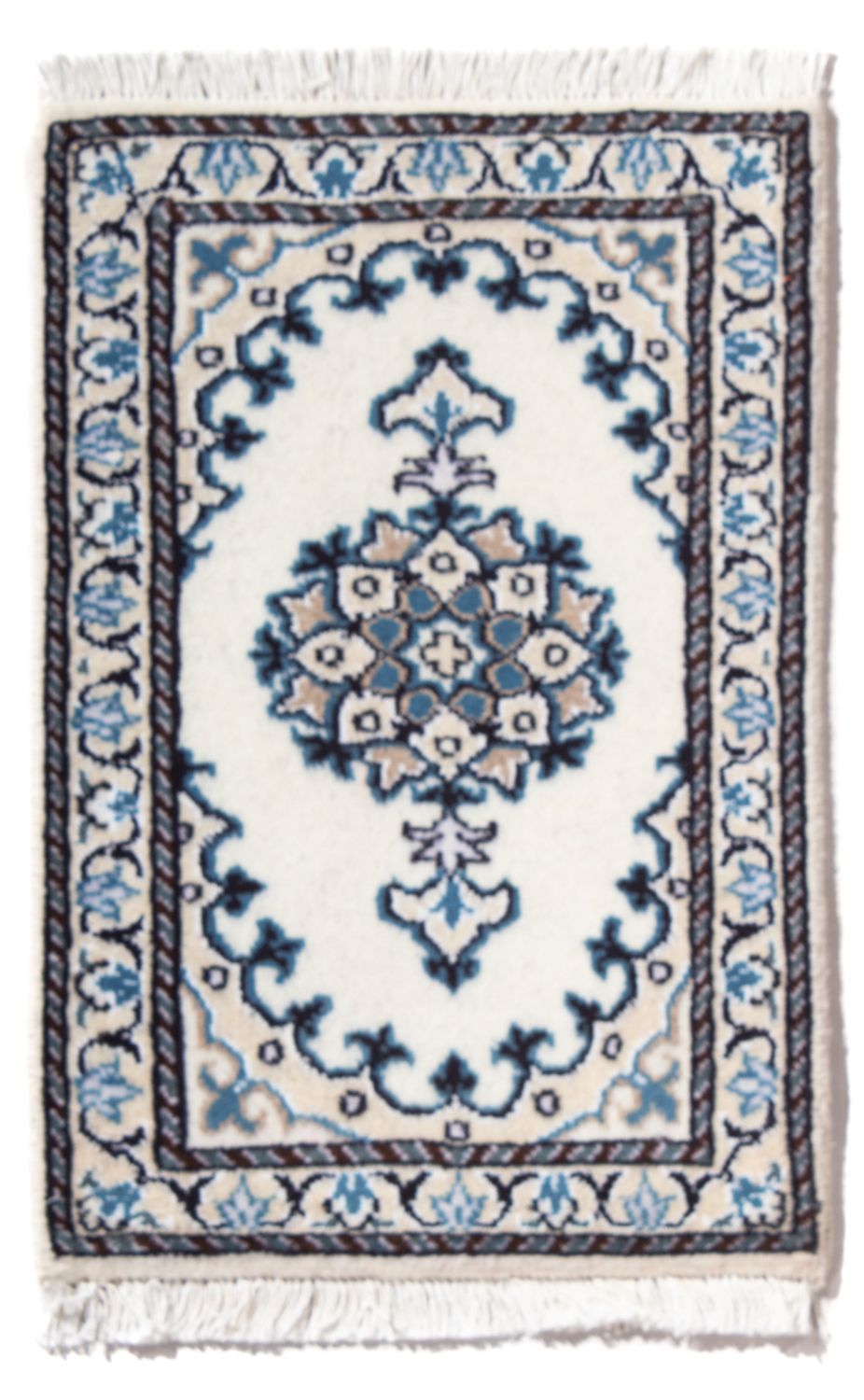 Alfombra persa - Nain - 60 x 40 cm - crema