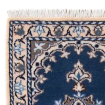 Tapis persan - Nain - 60 x 40 cm - bleu de mer