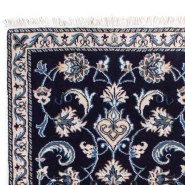 Tapis persan - Nain - 135 x 69 cm - bleu foncé