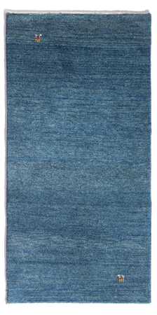 Tappeto Gabbeh - Persero - 140 x 69 cm - blu mare