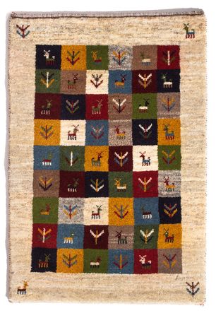 Gabbeh Rug - Perser - 90 x 62 cm - multicolored