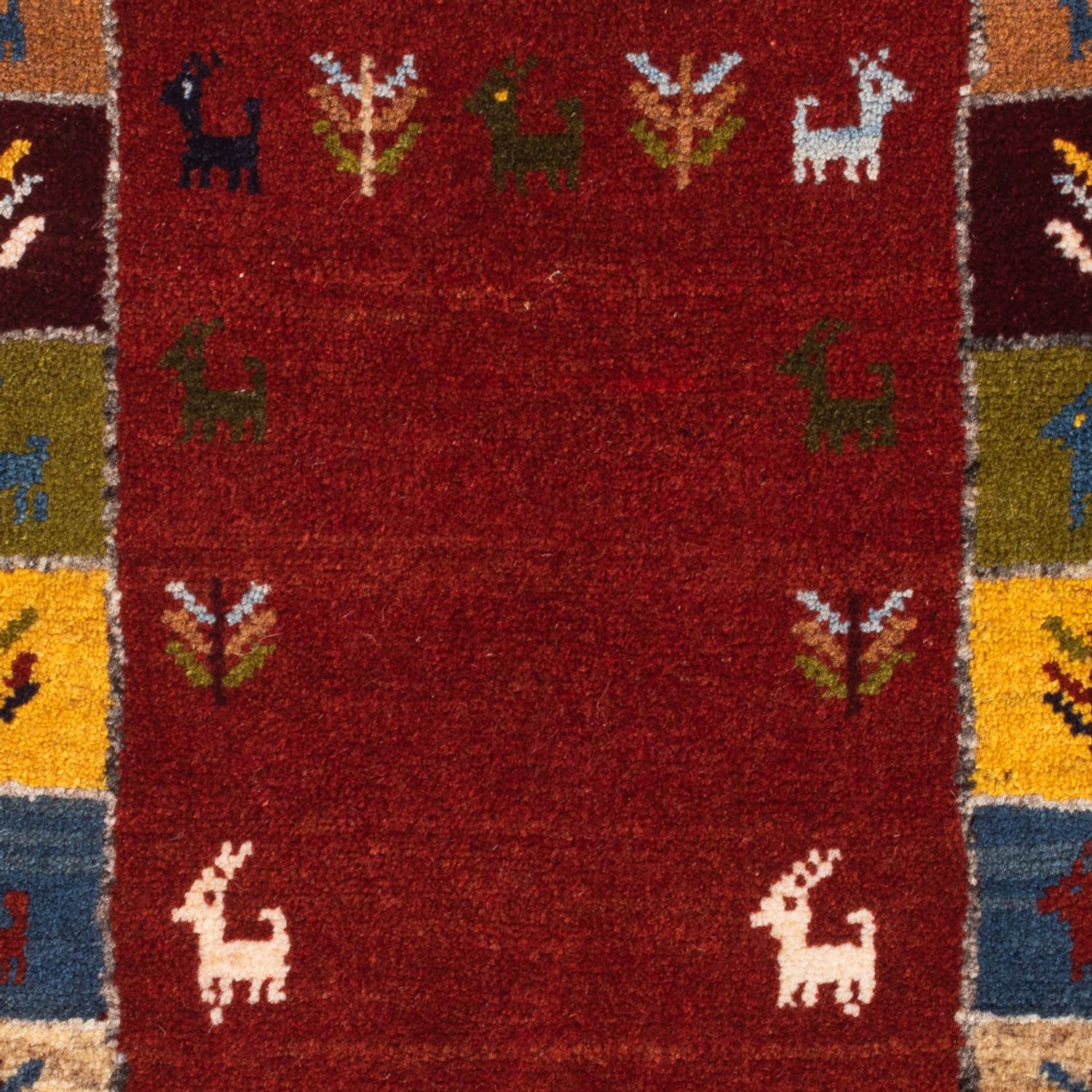 Tapete Gabbeh - Persa - 88 x 61 cm - multicolorido