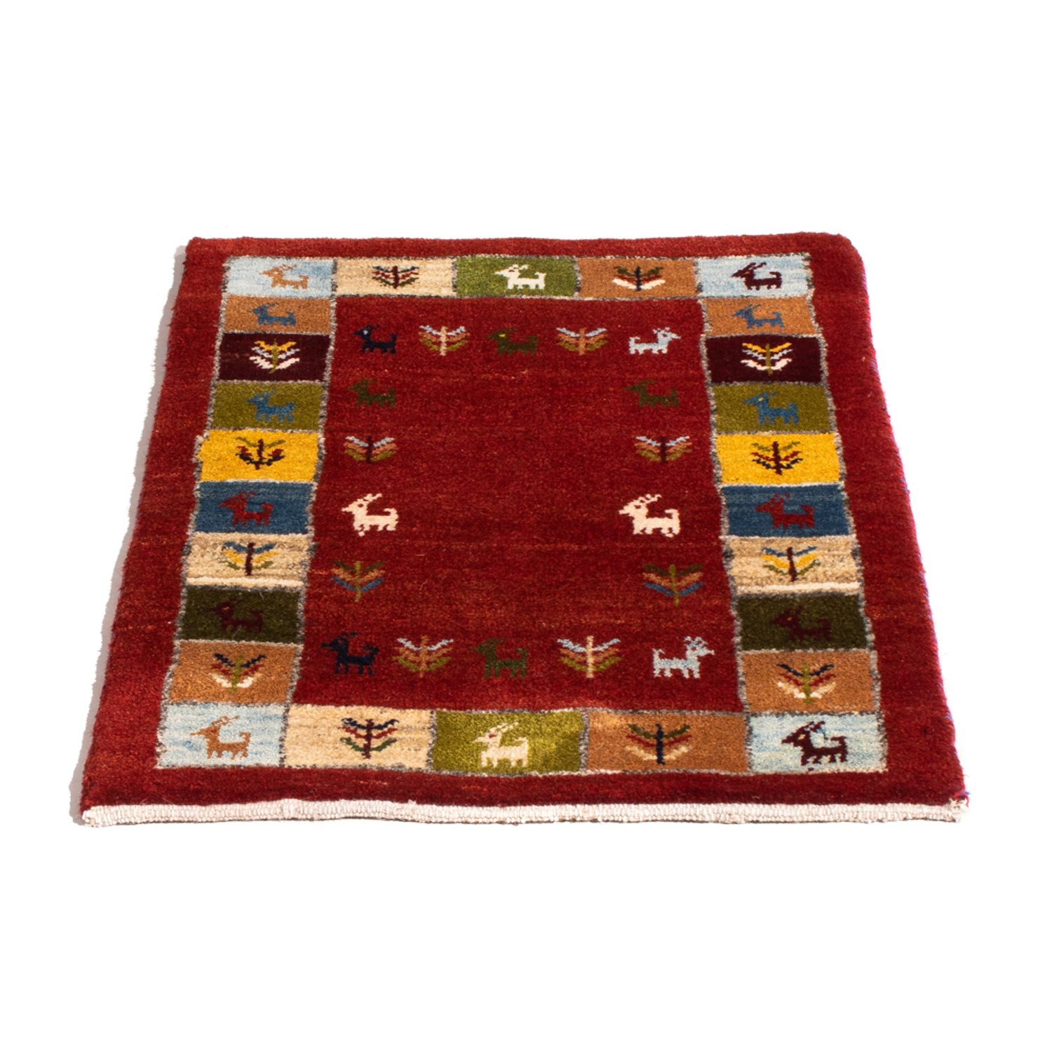 Tapete Gabbeh - Persa - 88 x 61 cm - multicolorido