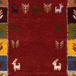 Tapis Gabbeh - Persan - 88 x 61 cm - multicolore