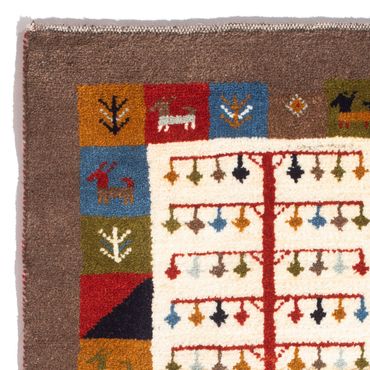 Tapis Gabbeh - Persan - 88 x 61 cm - multicolore