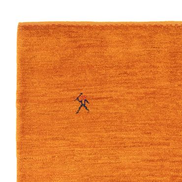 Tapis Gabbeh - Persan - 176 x 116 cm - orange