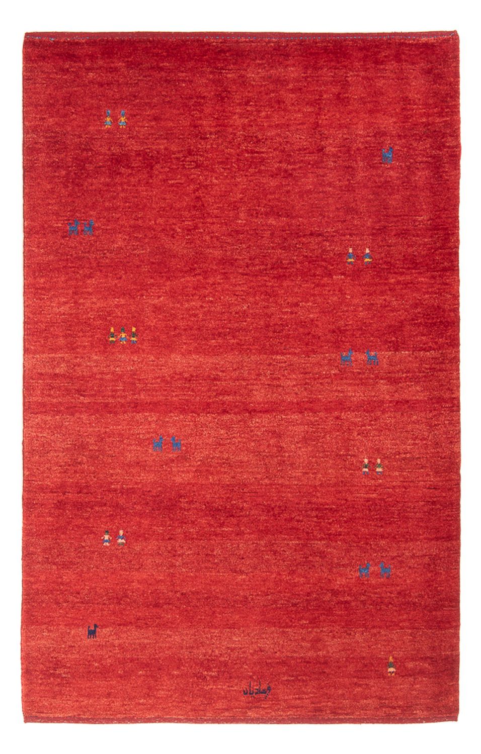 Alfombra Gabbeh - Persa - 183 x 123 cm - rojo