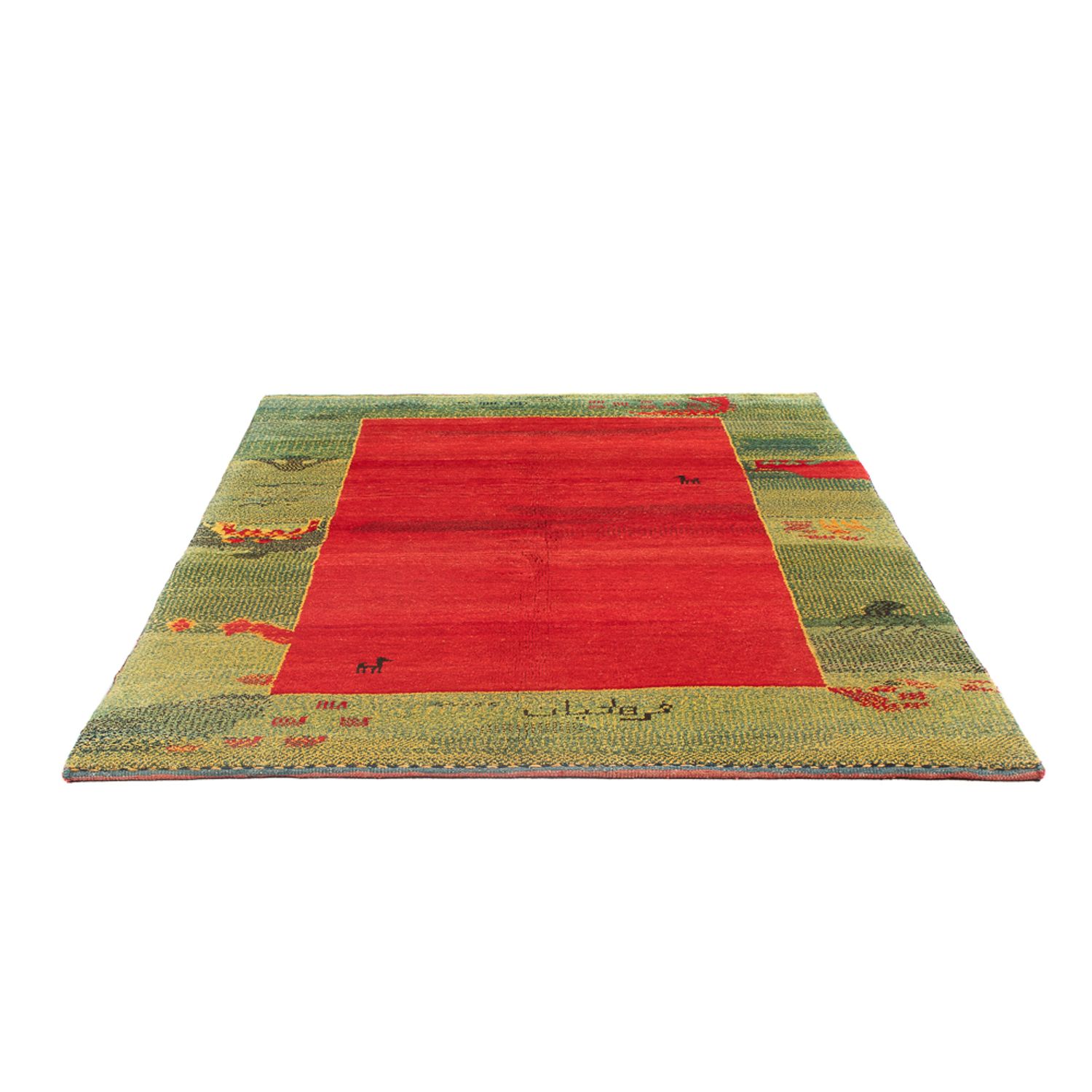 Tapis Gabbeh - Persan - 198 x 152 cm - multicolore