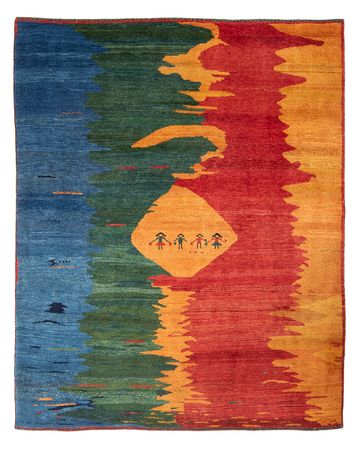 Tapis Gabbeh - Persan - 240 x 198 cm - multicolore