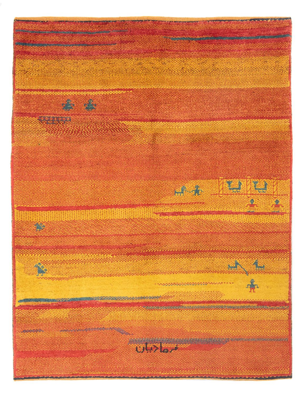 Tapete Gabbeh - Persa - 192 x 157 cm - multicolorido