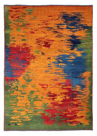 Tapete Gabbeh - Persa - 298 x 225 cm - multicolorido