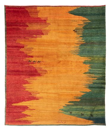 Tappeto Gabbeh - Persero - 226 x 197 cm - multicolore