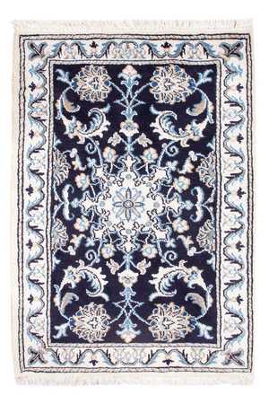 Perserteppich - Nain - Royal - 90 x 60 cm - dunkelblau