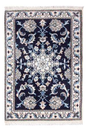 Tapete Persa - Nain - Royal - 90 x 60 cm - azul escuro