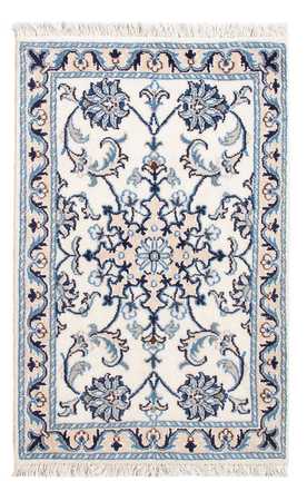 Alfombra Persa - Nain - Real - 90 x 60 cm - crema