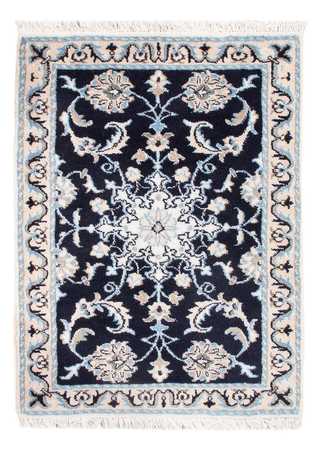 Tapete Persa - Nain - Royal - 90 x 60 cm - azul escuro