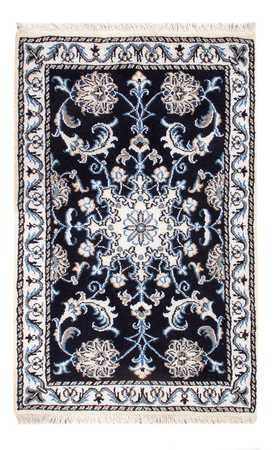 Tapete Persa - Nain - Royal - 90 x 60 cm - azul escuro