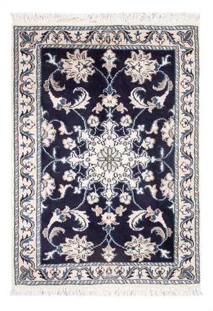 Tapis persan - Nain - Royal - 90 x 60 cm - bleu foncé