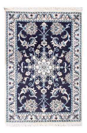 Tapis persan - Nain - Royal - 90 x 60 cm - bleu foncé