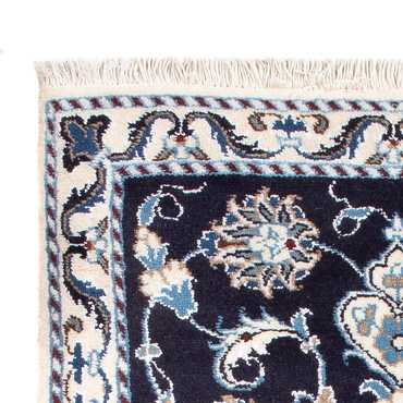 Tapete Persa - Nain - Royal - 90 x 60 cm - azul escuro